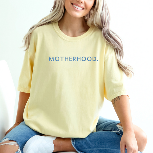 Embroidered "Motherhood" Tee