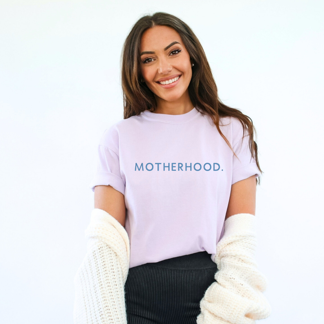 Embroidered "Motherhood" Tee