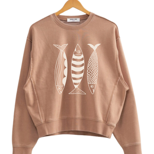 Taupe Sardine Sweatshirt