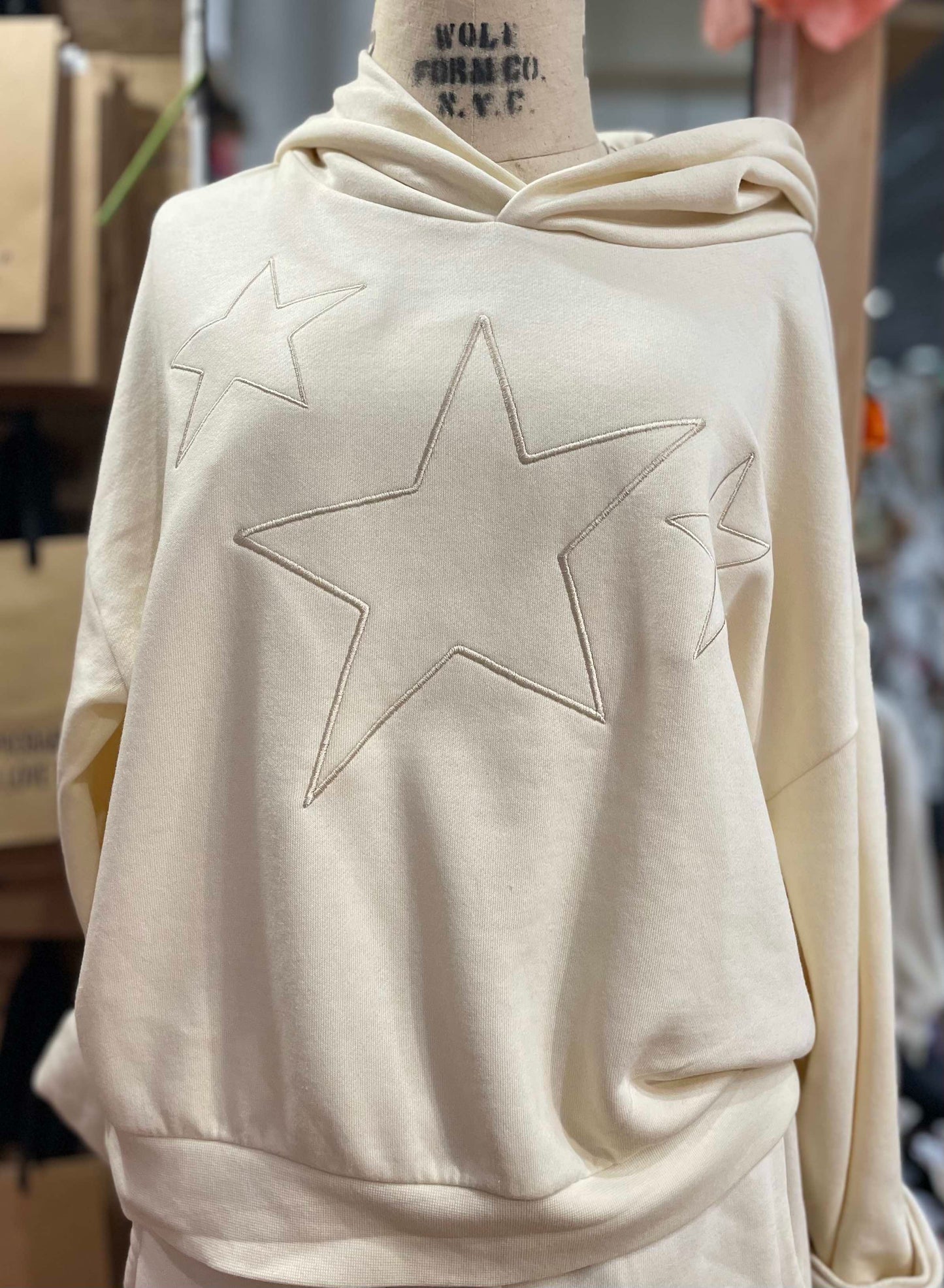 Cream Star Hoodie