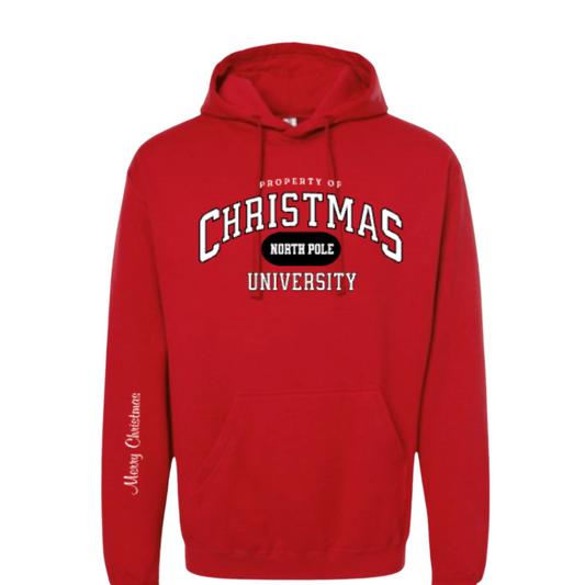 Christmas University Hooded Sweatshirt