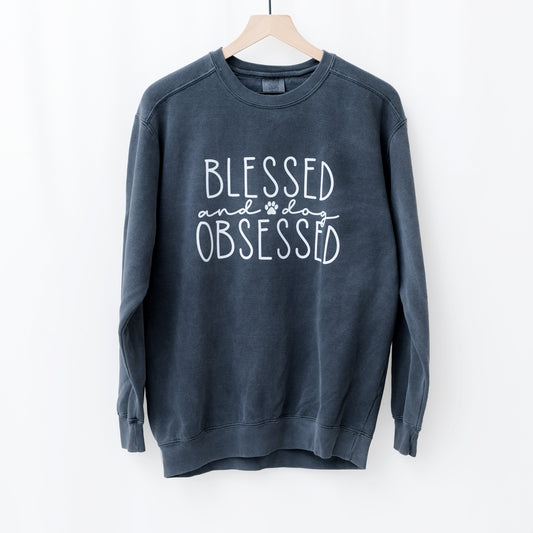 Blessed & Dog Obsessed Crewneck Sweatshirt