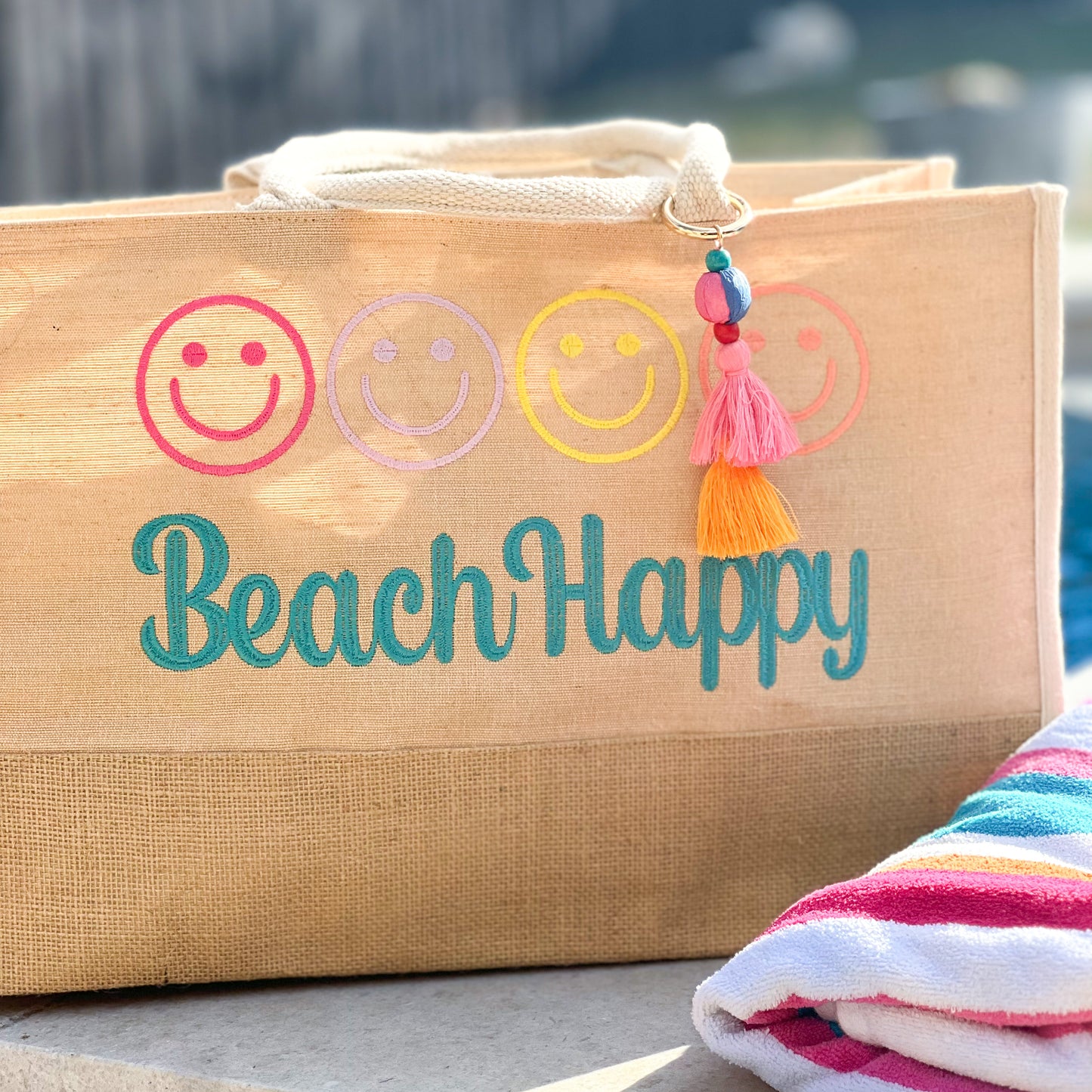 Beach Happy Tote Bag