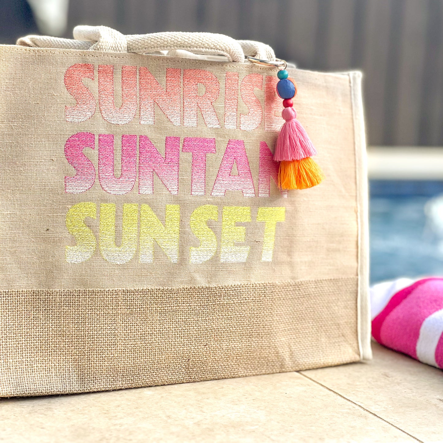 Sunrise, Suntan, Sunset Tote Bag