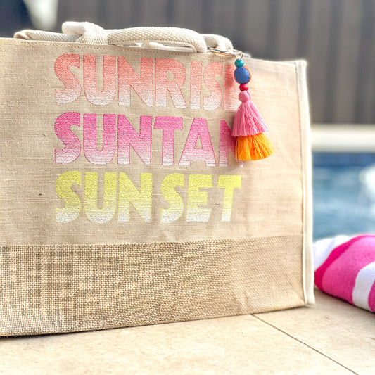 Sunrise, Suntan, Sunset Tote Bag