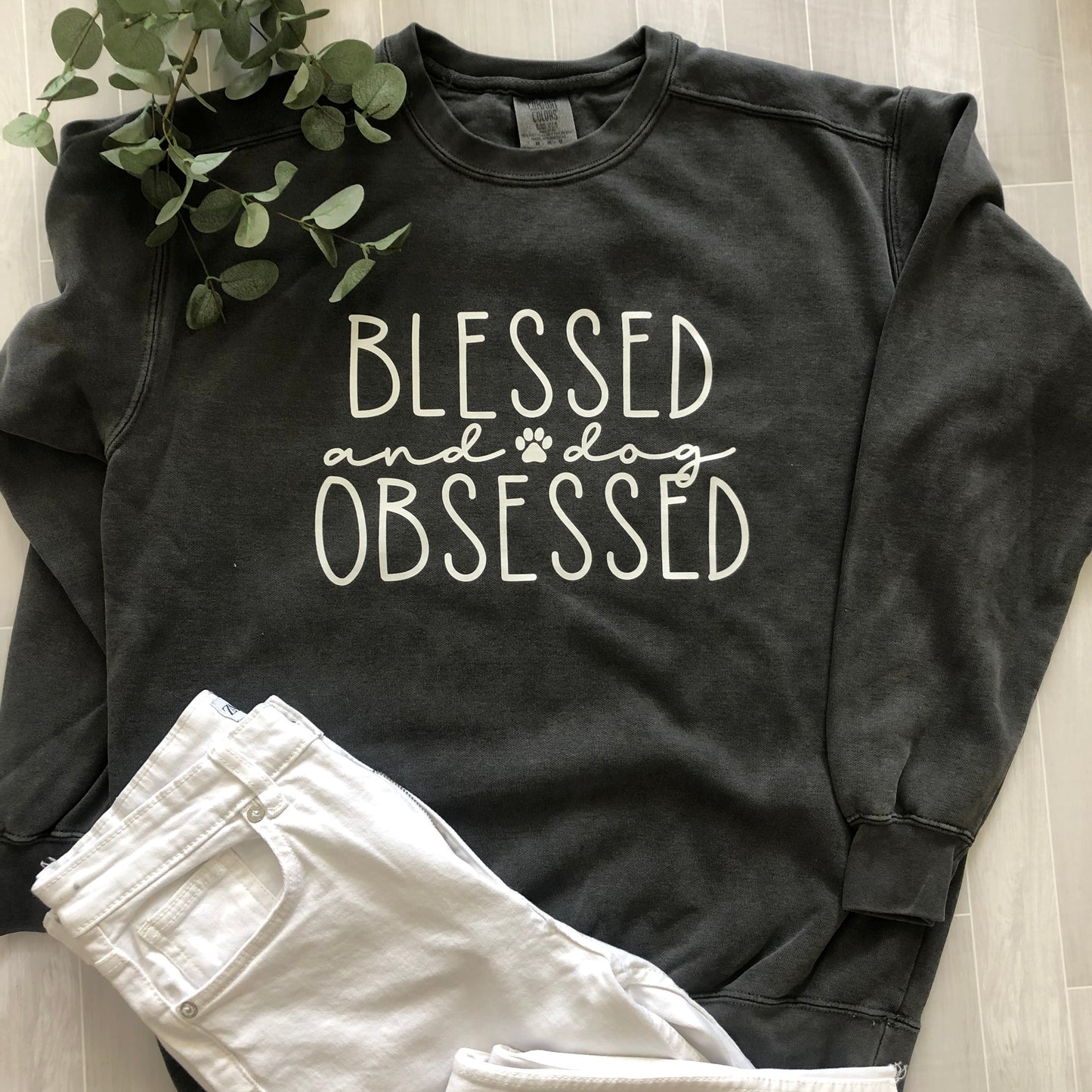 Blessed & Dog Obsessed Crewneck Sweatshirt